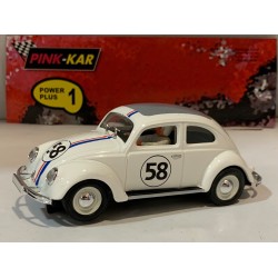 SLOT CAR PINK KAR CV060 VW VOLKSWAGEN BEETLE -58 TYPE HERB