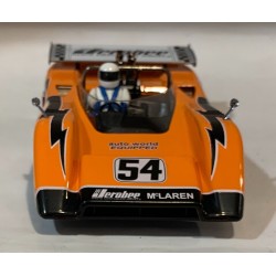 SLOT CAR VANQUISH CA61 McLAREN FORD M8E -54 6H.WATKINS GLEN 1971 TONY ADAMOWICZ