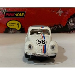 SLOT CAR PINK KAR CV060 VW VOLKSWAGEN BEETLE -58 TYPE HERB