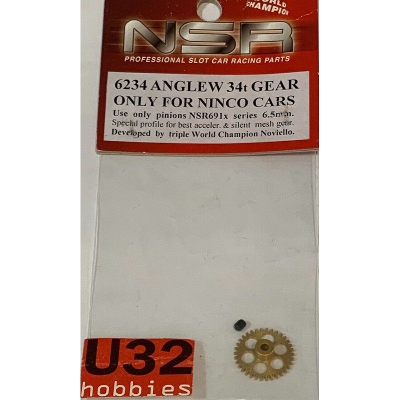 SLOT CAR NSR 6234 CORONA 34D ANGLEWINDER 17.5mm SLOT CAR NSR 6234 CORONA 34D ANGLEWINDER 17.5mm