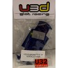 U3D CHASIS 3D VOLKSWAGEN POLO WRC ANGLEWINDER AZUL  SUPERSLOT SCALEXTRIC UK
