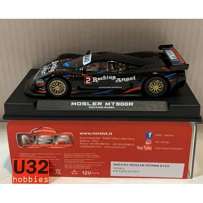 SLOT CAR NSR 0445AW3 MOSLER MT900 EVO3 2 VODKA SLOT CAR NSR 0445AW3 MOSLER MT900 EVO3 2 VODKA