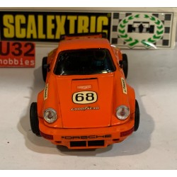 SLOT CAR SCX SCALEXTRIC EXIN 4051 PORSCHE 911 CARRERA -68 J.FERNANDEZ  NARANJA