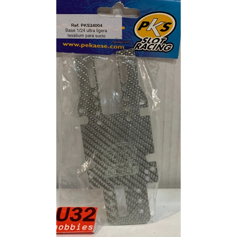 SLOT CAR PKS24004 BASE CHASIS RALLY ULTRA LIGERA TEXALIUM POARA SUCIO 1/24