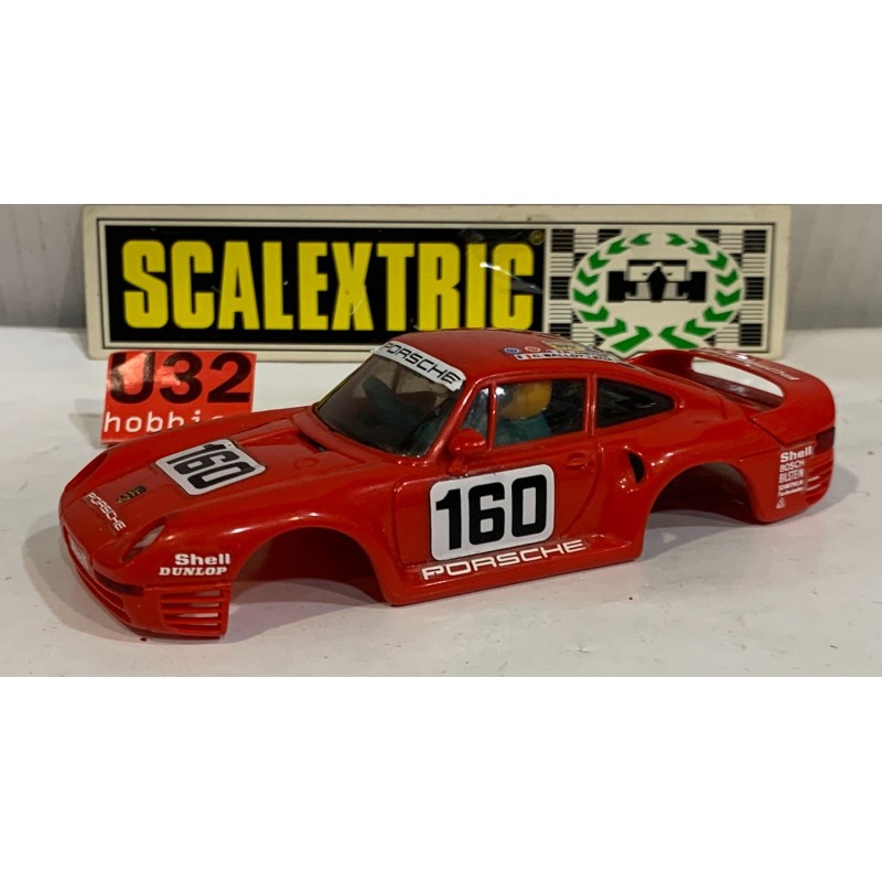SLOT CAR SCX SCALEXTRIC EXIN CARROCERIA PORSCHE 959 -160 ROJO