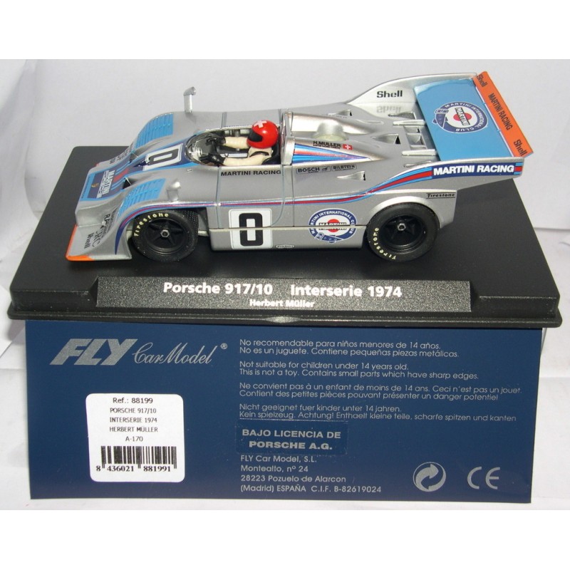 qq FLY 88199 A-170 PORSCHE 917/10 MARTINI -0 INTERSERIE 1974 HERBERT MULLER  *