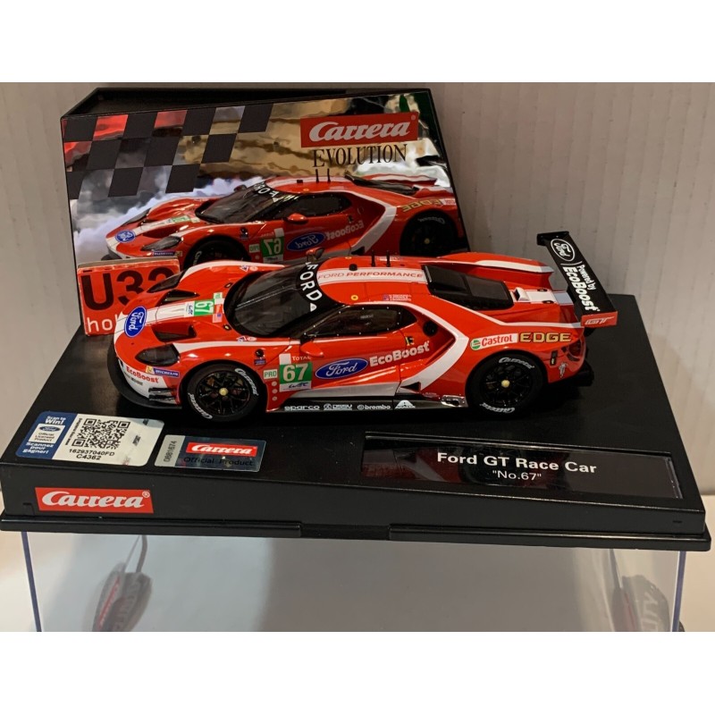 SLOT CAR CARRERA EVOLUTION 27699 FORD GT RACER CAR -67