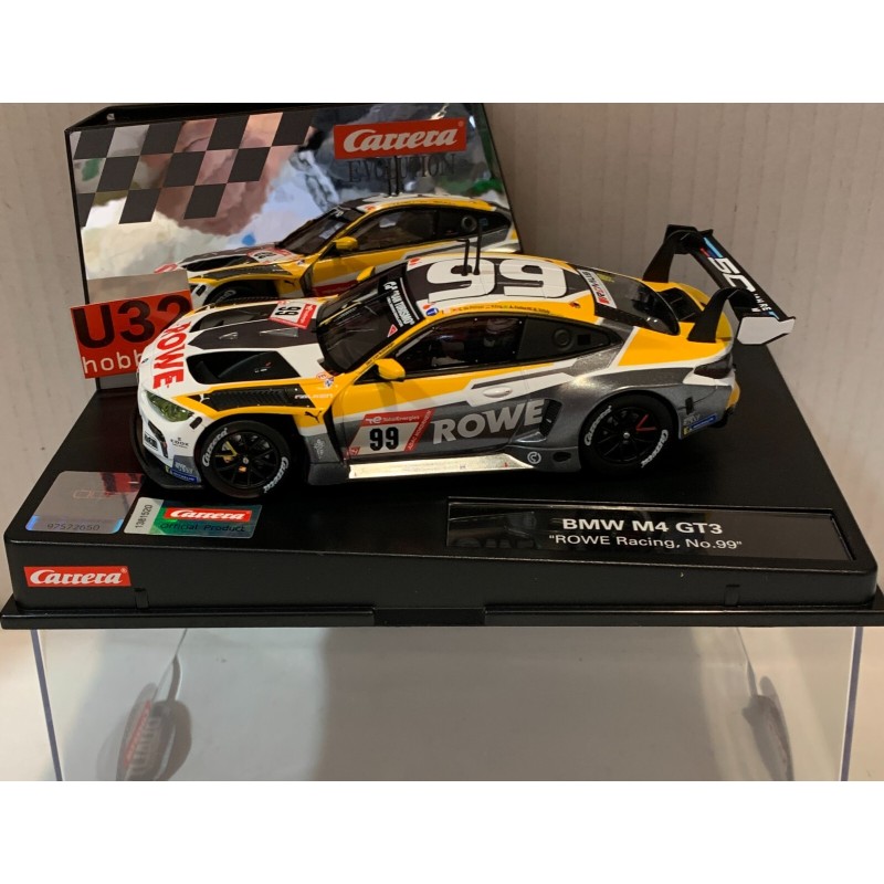 SLOT CAR CARRERA EVOLUTION 27797 BMW M4 GT3 -99 ROWE RACING