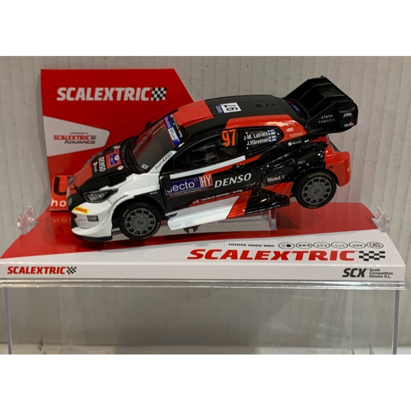SLOT CAR SCX SCALEXTRIC U10555S300 TOYOTA YARIS WRC -97  FINLANDIA 2023 LATVALA