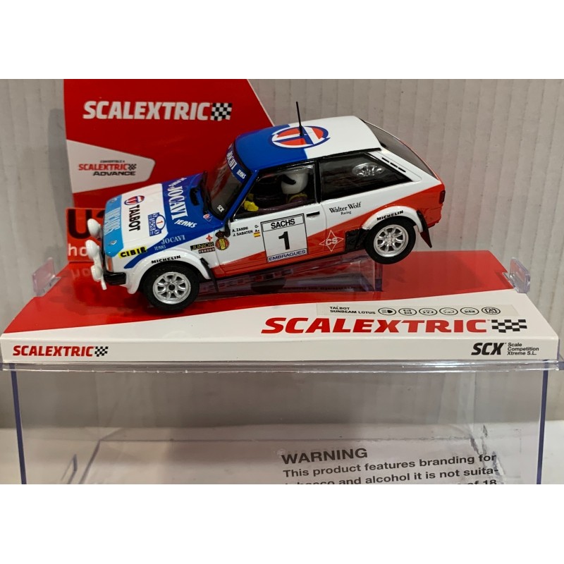 SLOT CAR SCX SCALEXTRIC U10553S300 TALBOT SUNBEAM LOTUS -1 1981 ZANINI-SABATER