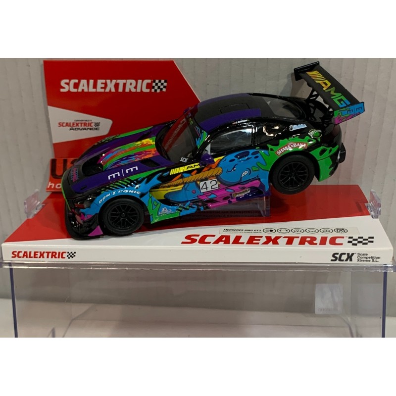 SLOT CAR SCX SCALEXTRIC U10558S300 MERCEDES AMG GT3 -42 MAKES & MODELS