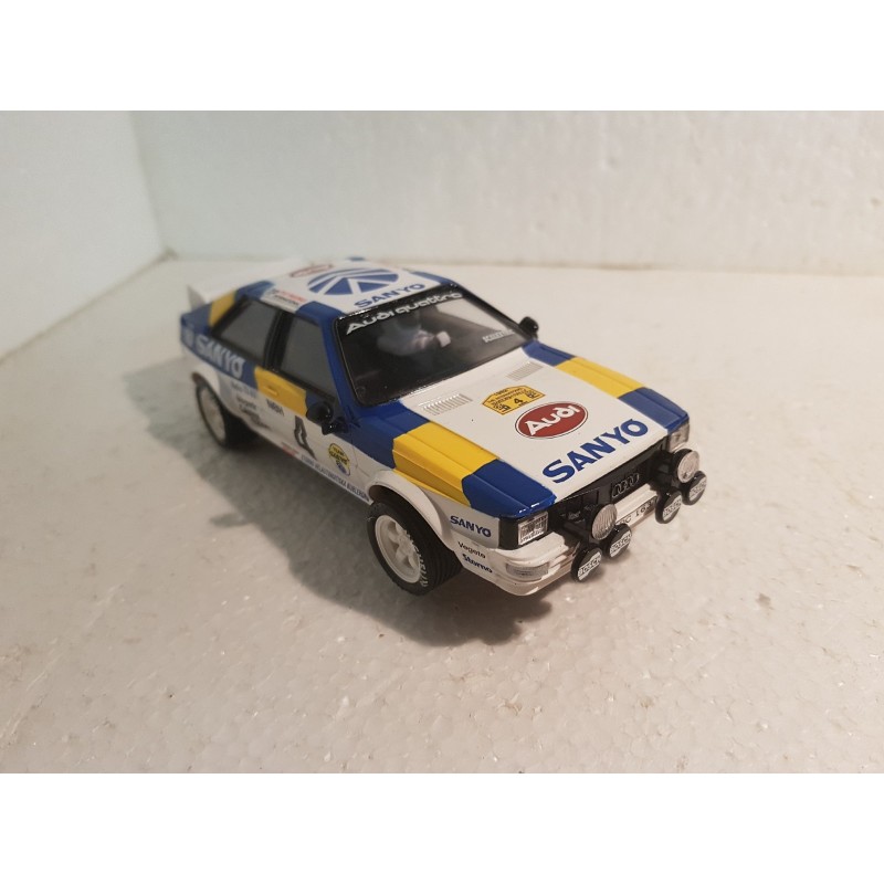 qq SCALEXTRIC SPAIN PLANETA RALLIES MITICOS AUDI QUATTRO 1982 SWEDISH RALLY 4*