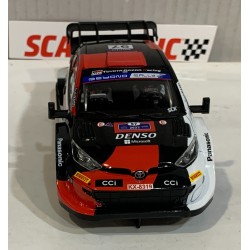 SLOT CAR SCX SCALEXTRIC U10555S300 TOYOTA YARIS WRC -97  FINLANDIA 2023 LATVALA
