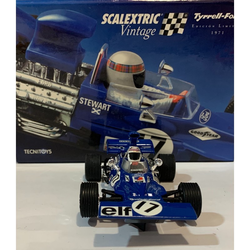 SLOT CAR SCX SCALEXTRIC 6178 TYRRELL FORD 001 -17 F1 1971 J