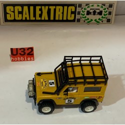 SLOT CAR SCX SCALEXTRIC EXIN STS 2205 LAND ROVER -5 TT CAMEL AMARILLO MOSTAZA