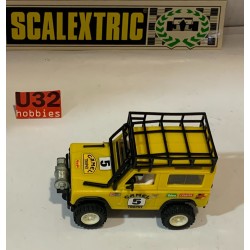 SLOT CAR SCX SCALEXTRIC EXIN STS 2205 LAND ROVER -5 TT 4x4 CAMEL AMARILLO