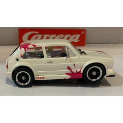 SLOT CAR CARRERA EVOLUTION 27231 VW VOLKSWAGEN GOLF GTI TUNER2 BLANCO