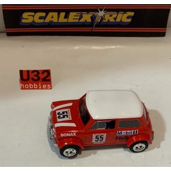 SLOT CAR SCX SCALEXTRIC C-2103 MINI COOPER -55 ROJO SCALEXTRIC UK