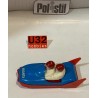 SLOT CAR POLISTIL POLICAR DROMOCAR N737 DN BOBSLEIGH EQUIP FRANCE
