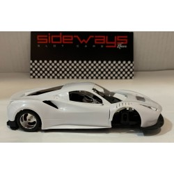 SLOT CAR RACER SIDEWAYS SWCAR08K FANTASY CAR 01 WHITE KIT MB