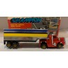 SLOT CAR POLISTIL A615 CAMION TRUCK B  TRAILER ROJO