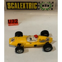SLOT CAR SCX SCALEXTRIC EXIN C-38 COOPER CLIMAX -30 F1 GUIA MOVIL AMARILLO