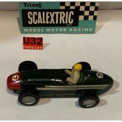 SLOT CAR SCX SCALEXTRIC UK TRIANG TINPLATE MASERATI 250F -7 F1 1957 VERDE