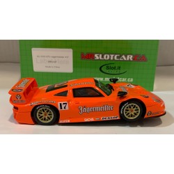 SLOT CAR MR SLOTCARS MR1024 PORSCHE 911 EVO GT1 -17 JAGERMEISTER TRIBUTE LIVERY