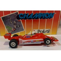 SLOT CAR POLISTIL 32244/3  FERRARI 312 T4 -12 F1 1979 JAQUES VILLENEUVE