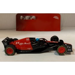 SLOT CAR NSR 0434IL ALFA ROMEO C42 -77 F1 '23 GUANYU ZHOU ROSSO QUADRIFOGLIO