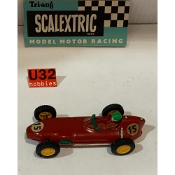 SLOT CAR SCX TRIANG SCALEXTRIC  C54 LOTUS 16 -13 F1 ROJO FABRICADO EN AUSTRALIA