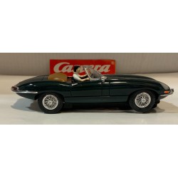 SLOT CAR CARRERA EXCLUSIV 20485 JAGUAR E-TYPE '61 DESCAPOTABLE VERDE 1/24