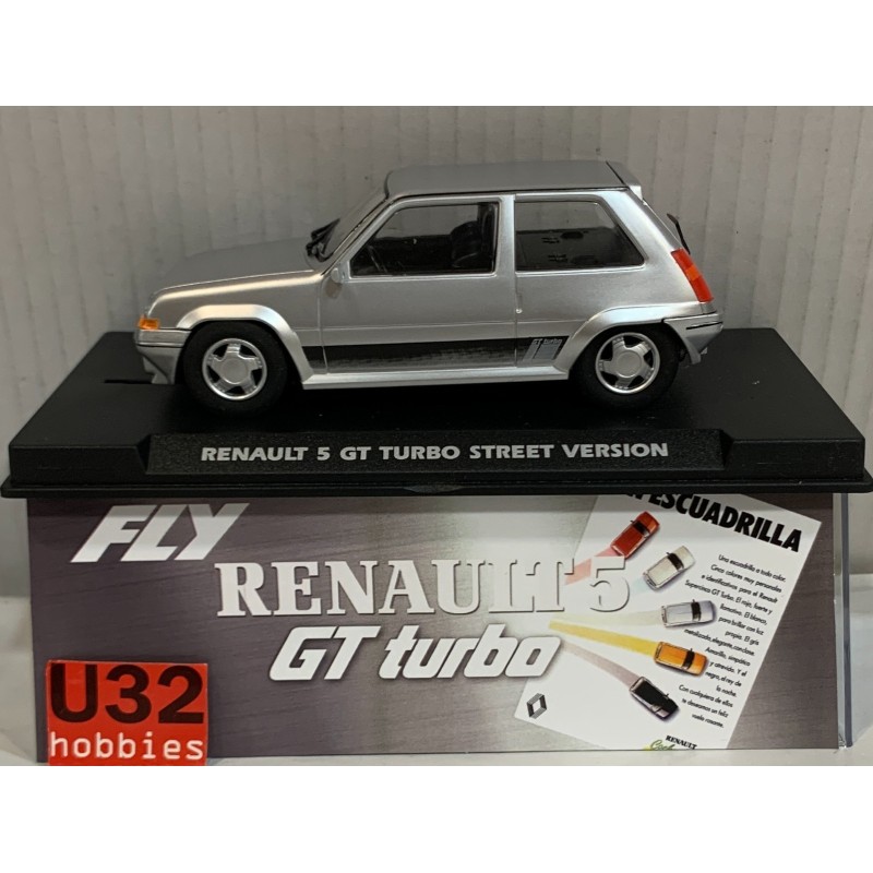 SLOT CAR FLY A2115 RENAULT 5 GT TURBO STREET VERSION SILVER