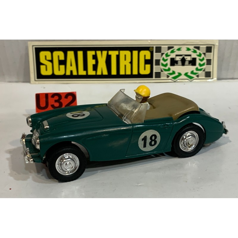 SLOT CAR SCX SCALEXTRIC A1a10118s0118S300  AUSTIN HEALEY 3000 -18 VERDE  VINTAGE