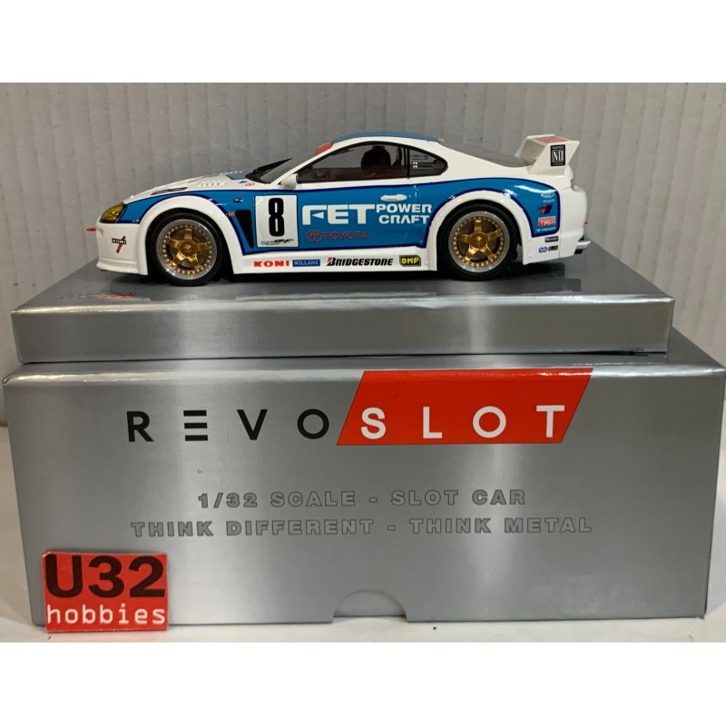 SLOT CAR REVOSLOT RS-0264 TOYOTA SUPRA -8 JGTC SERIES 1995 GT1 CLASS N.NAGASAKA
