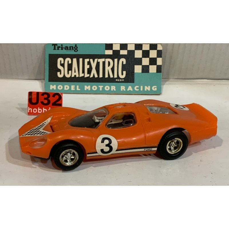SLOT CAR SCX TRIANG SCALEXTRIC C-18 FORD P68 3L -3 NARANJA