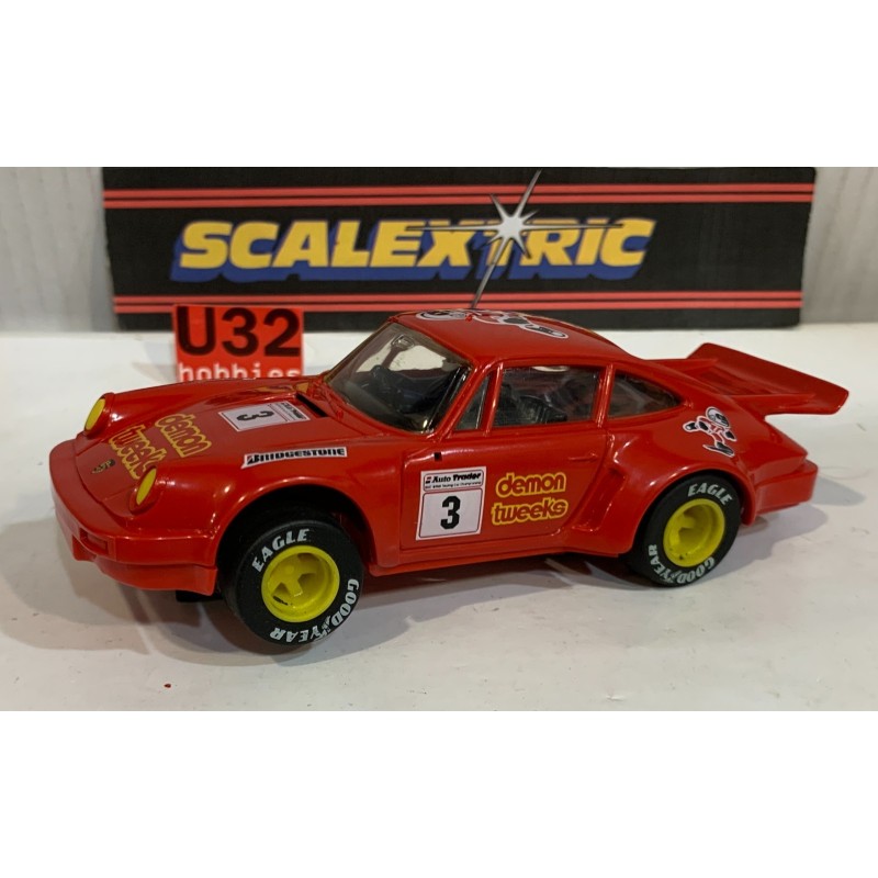 SLOT CAR SCX SCALEXTRIC C394 PORSCHE 911 -3 DEMON TWEEKS RARE SCALEXTRIC UK