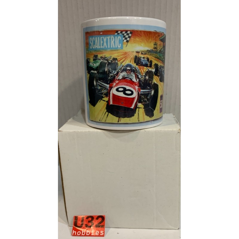 SCALEXTRIC EXIN TRIANG TAZA CON TAMPOGRAFIA CAJA RC24 CIRCUITO FRANCES