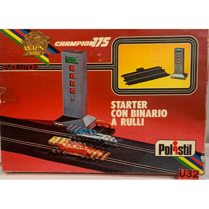 SLOT CAR POLISTIL CHAMPION 175  A217 STARTER CON BINARIO A RULLI