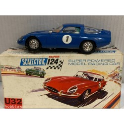 SLOT CAR TRIANG SCALEXTRIC SUPER 124 24C/100 ALFA ROMEO GTZ SPORT SALOON -1 AZUL