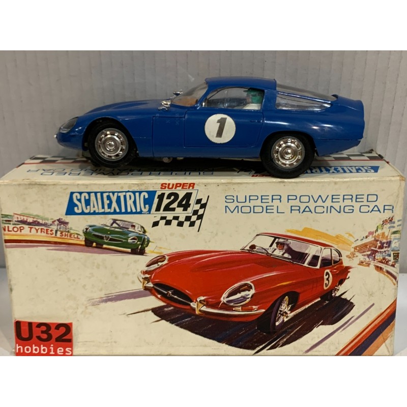 SLOT CAR TRIANG SCALEXTRIC SUPER 124 24C/100 ALFA ROMEO GTZ SPORT SALOON -1 AZUL