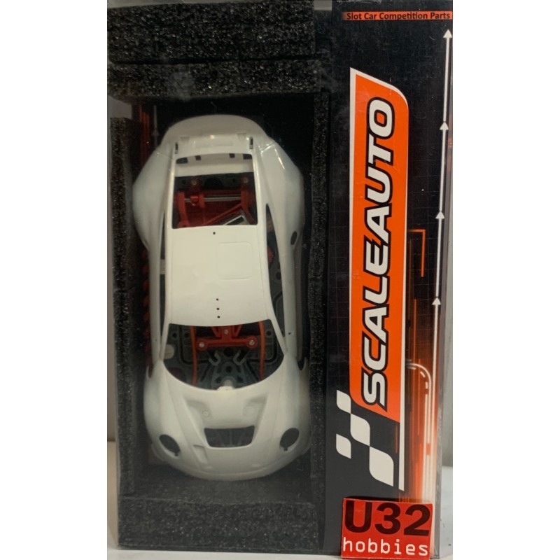 SLOT CAR SCALEAUTO SC-6366 PORSCHE 911 992 MODEL NEW BODY 2025 WHITE RACING KIT