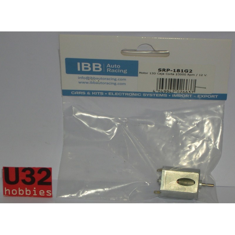 SLOT RACING PRODUCTS SRP-181G2 MOTOR 13D 25000rpm 12v CAJA CORTA