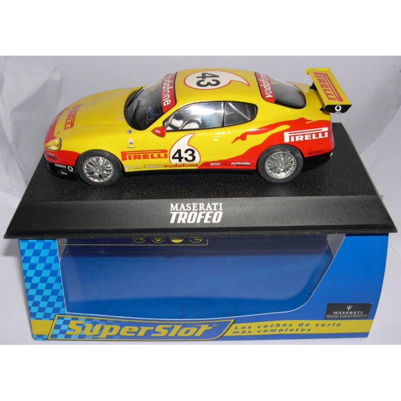 SUPERSLOT H2659 MASERATI COUPE COMBICORSA TROFEO -43  "PIRELLI" SCALEXTRIC UK MB