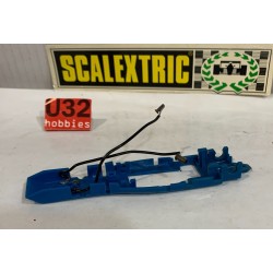 SLOT CAR SCX SCALEXTRIC EXIN CHASIS TYRRELL FORD F1 C48 AZUL CON CABLES