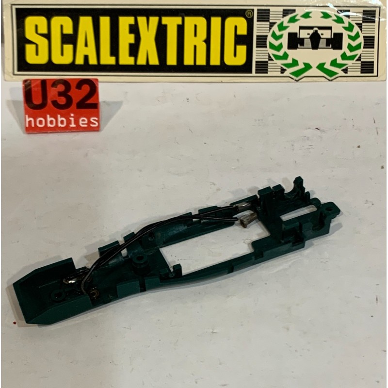 SLOT CAR SCX SCALEXTRIC EXIN CHASIS TYRRELL FORD F1 C48 VERDE CON CABLES