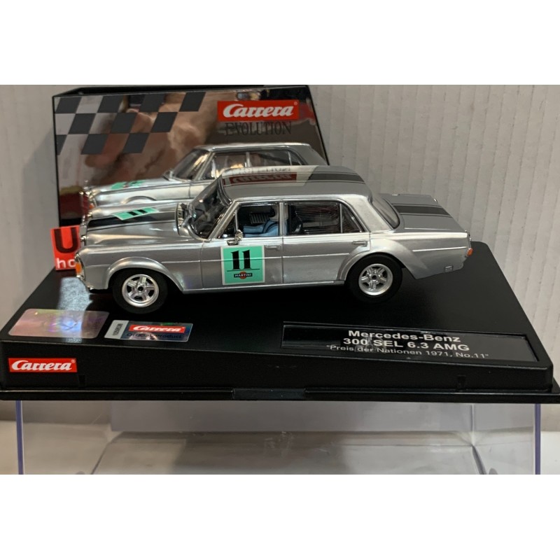 SLOT CAR CARRERA EVOLUTION 27757 MERCEDES BENZ 300 SEL 6.3 AMG -11  1971
