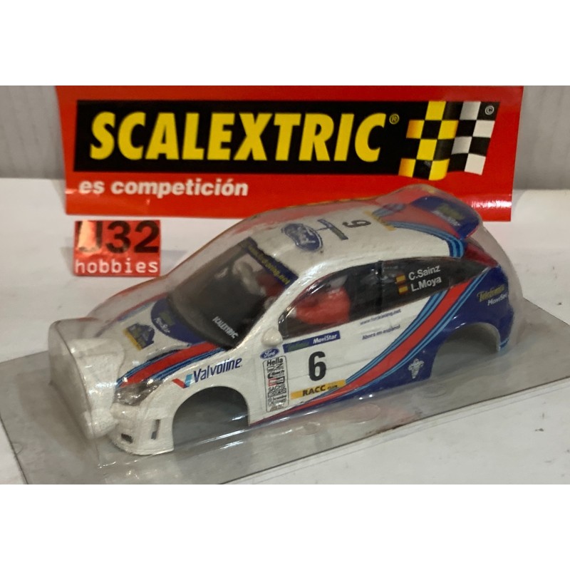 SLOT CAR SCX SCALEXTRIC ALTAYA CARROCERIA FORD FOCUS -6 MARTINI C.SAINZ-L.MOYA