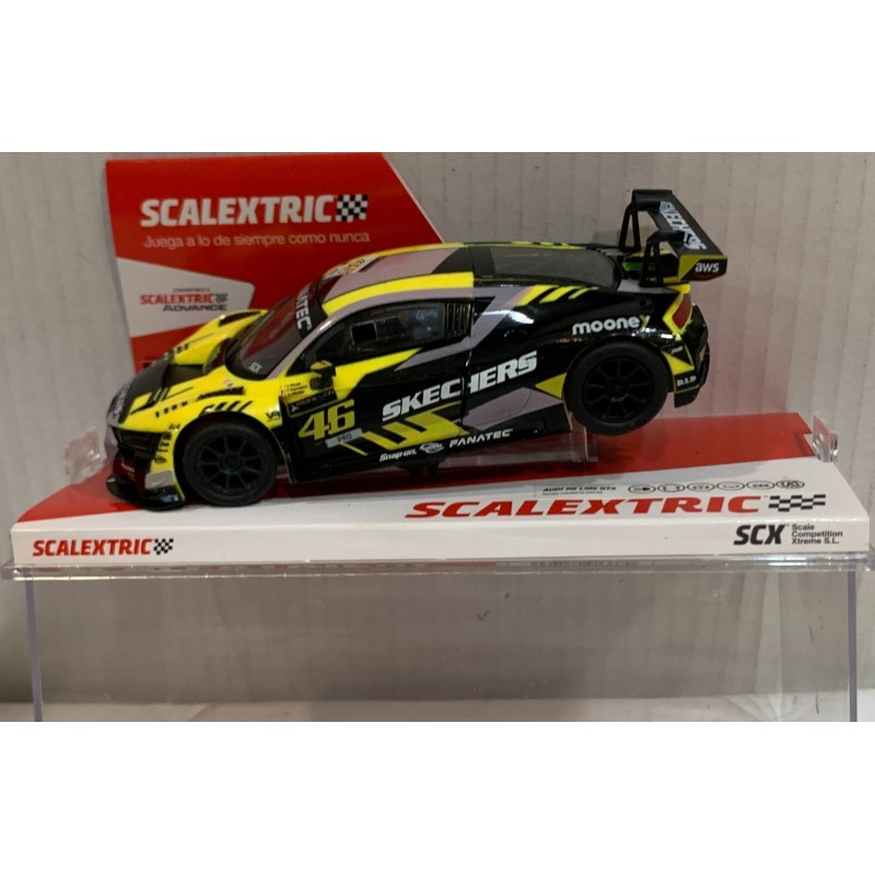 SLOT CAR SCX SCALEXTRIC U10456S300 AUDI R8 LMS -46 VALENTINO ROSSI