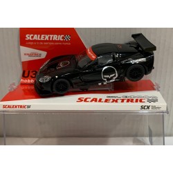 SLOT CAR SCX SCALEXTRIC U10431S300 CHEVROLET CORVETTE C6R SKULL